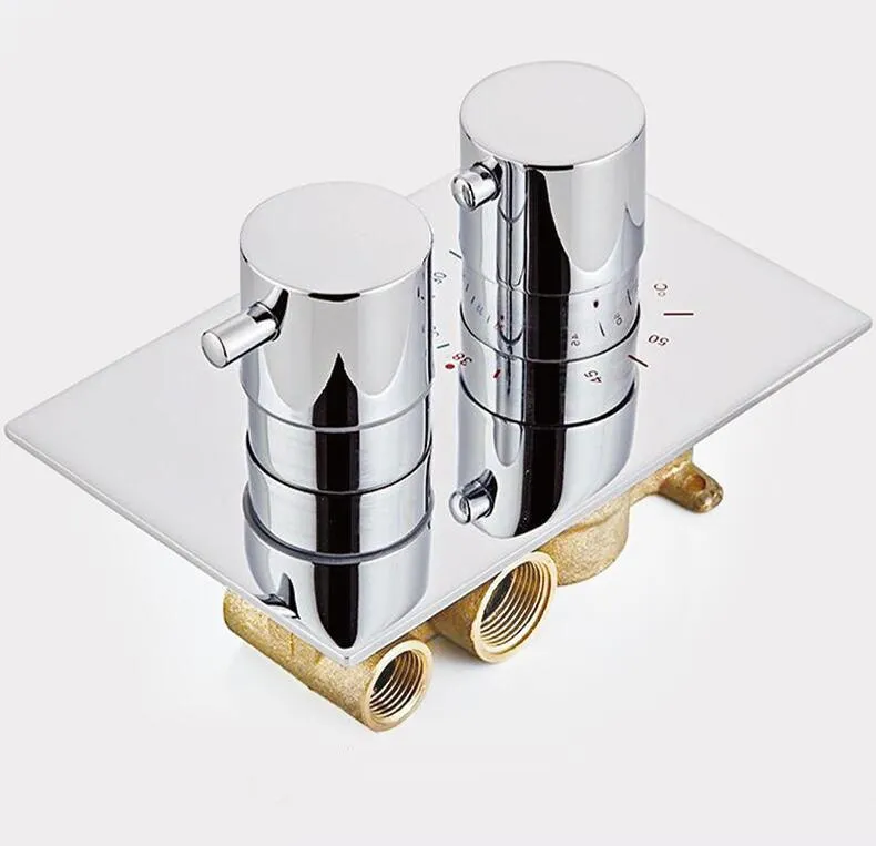 Concealed Thermostatic Shower Faucet Mixing Valve Wall Mount Valve