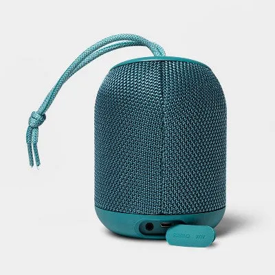 Cylinder Portable Bluetooth Speaker With Strap - heyday Teal