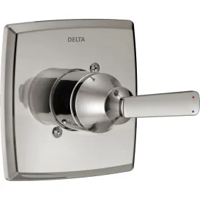 Delta Ashlyn 14 Series Modern Stainless Steel Finish Single Handle Pressure Balanced Shower Faucet Control INCLUDES Rough-in Valve D1256V Delta Ashlyn 14 Series Modern Stainless Steel Finish Single Handle Pressure Balanced Shower Faucet Control INCLUDES Rough-in Valve D1256V