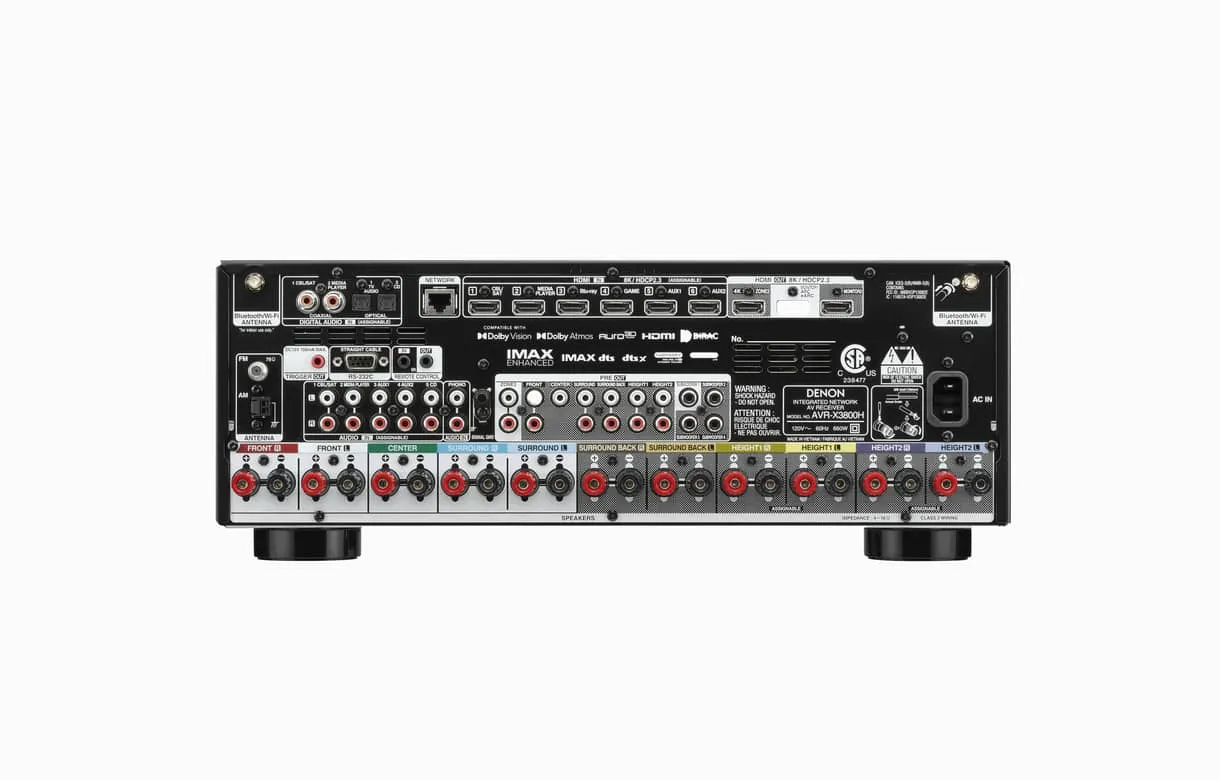 Denon AVC-x3800H 9.4-channel home theater receiver with Dolby Atmos