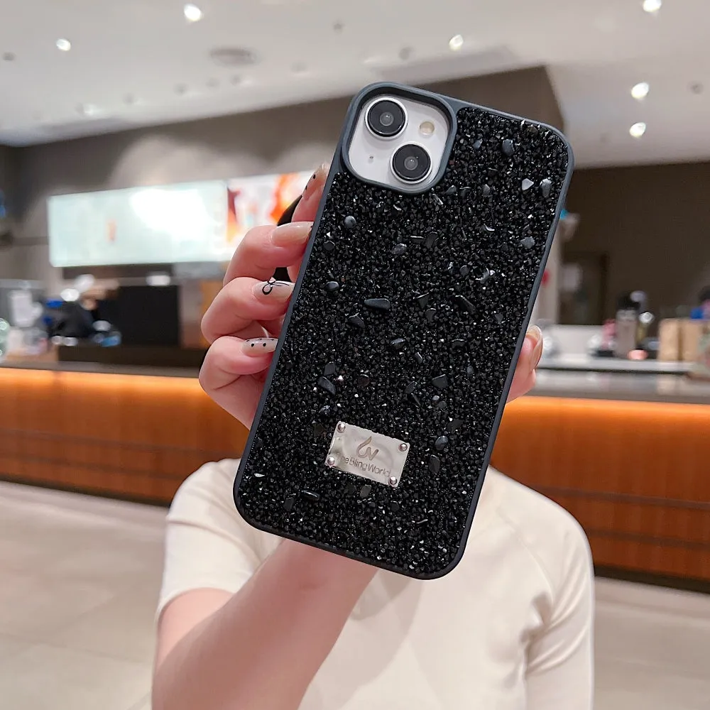 Diamond Studded Pattern Glittery Phone Case - Samsung S24 Ultra