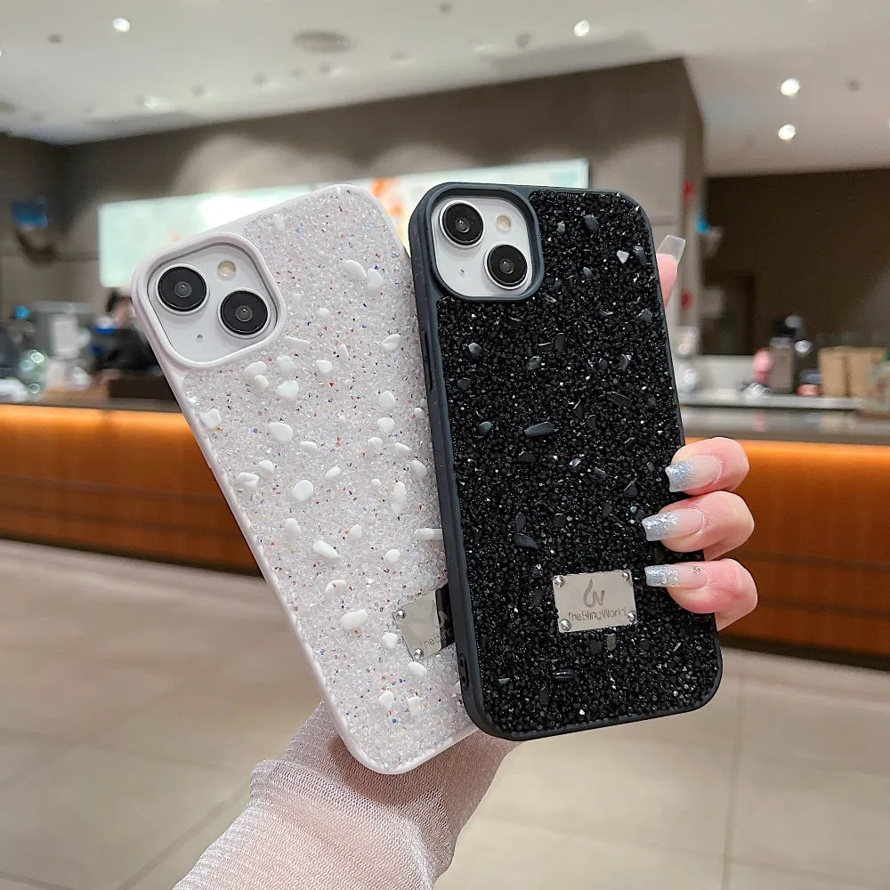 Diamond Studded Pattern Glittery Phone Case - Samsung S24 Ultra
