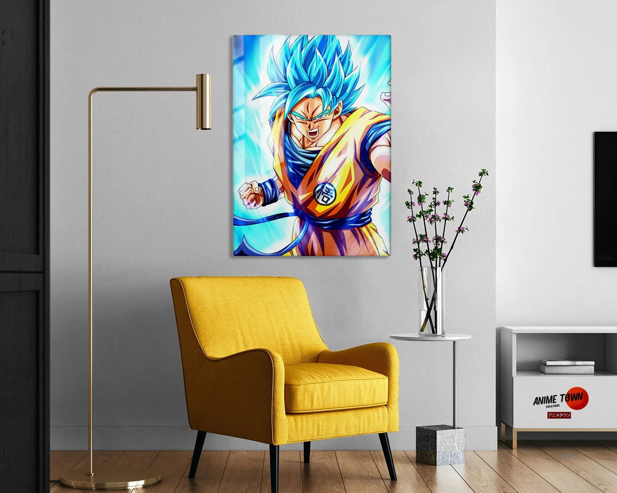 Dragon Ball Goku Super Saiyan Blue Metal Poster