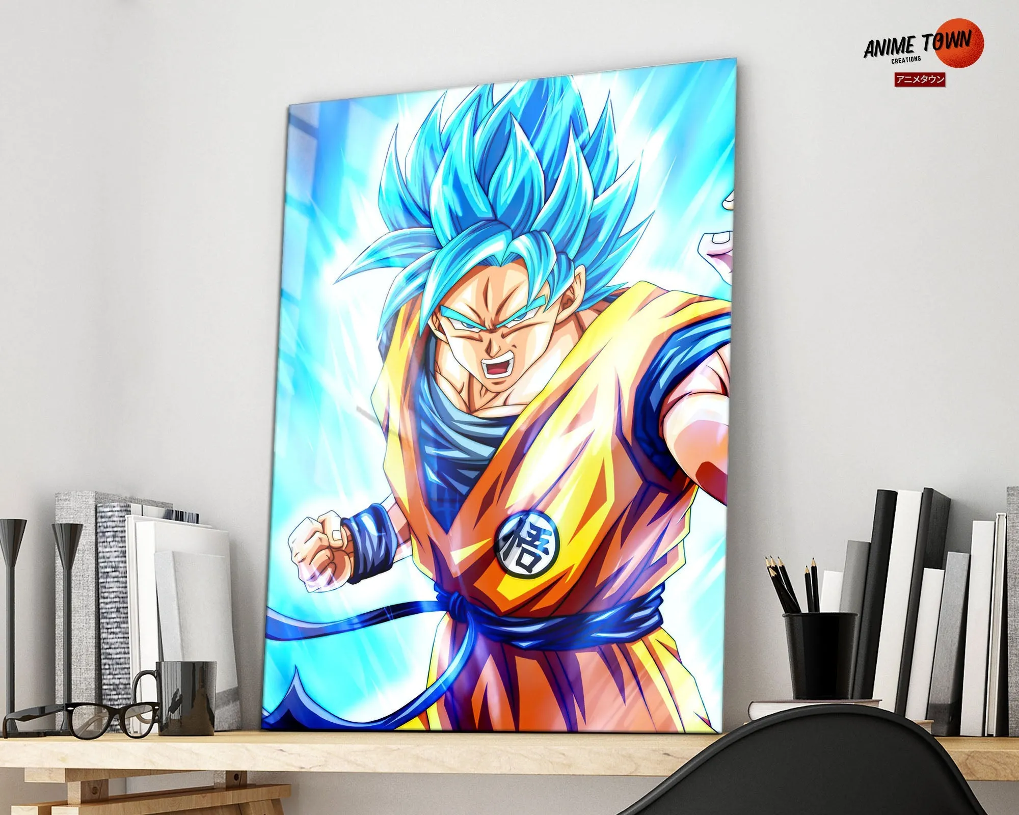 Dragon Ball Goku Super Saiyan Blue Metal Poster