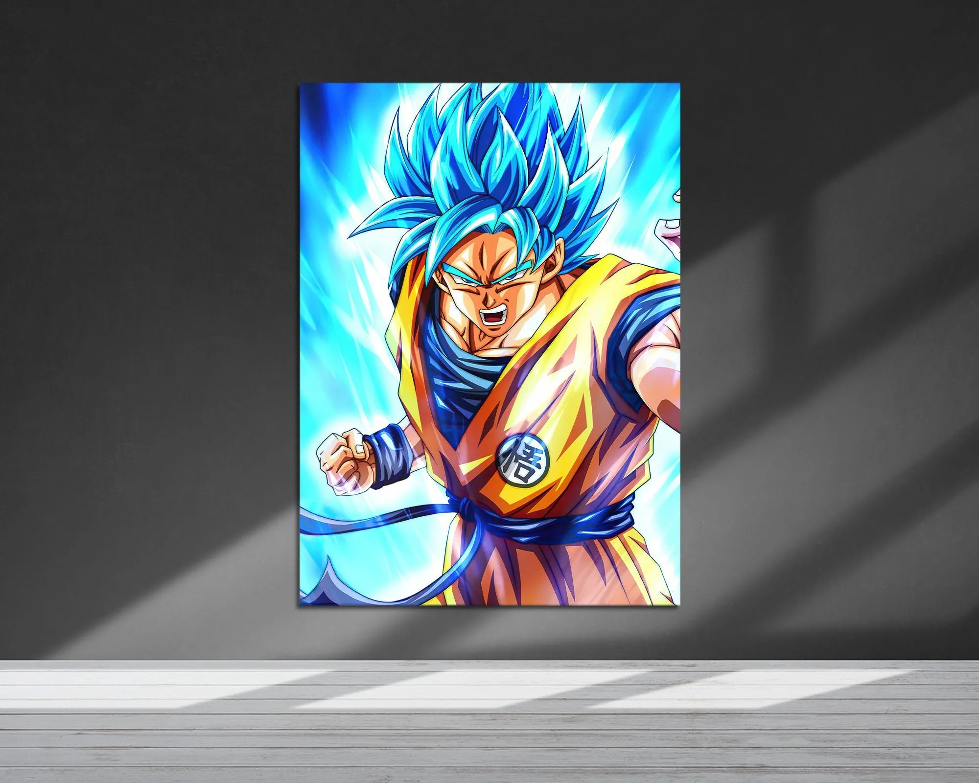 Dragon Ball Goku Super Saiyan Blue Metal Poster