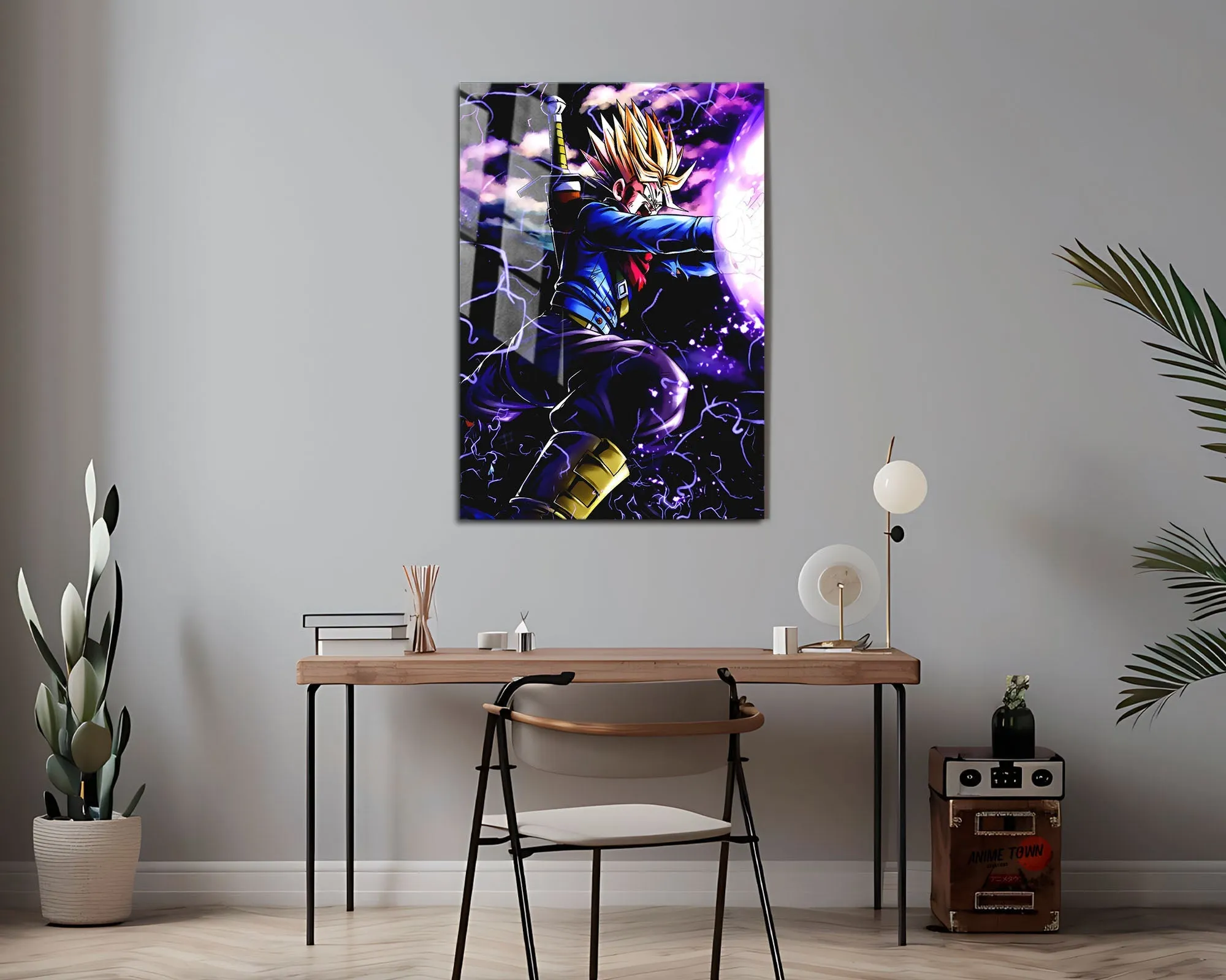 Dragon Ball Trunks Blast Metal Poster