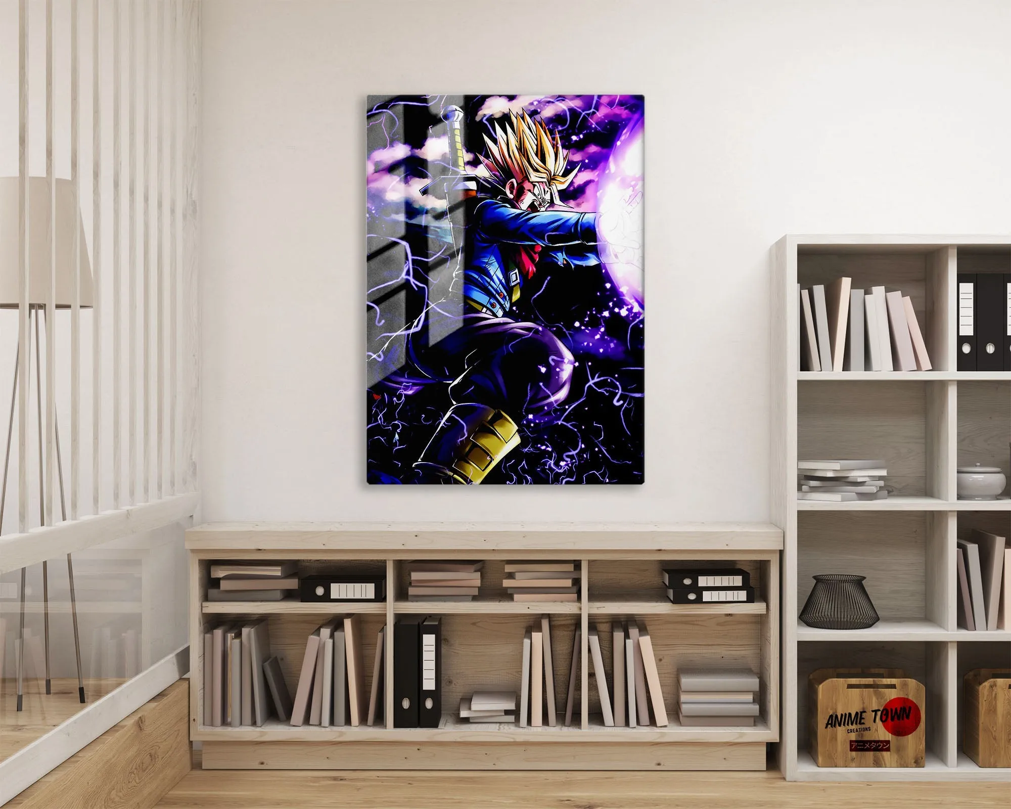 Dragon Ball Trunks Blast Metal Poster