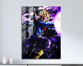 Dragon Ball Trunks Blast Metal Poster