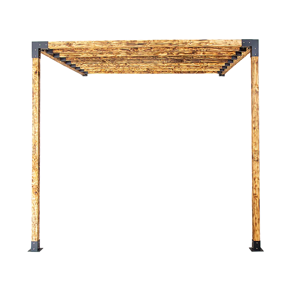 Durable Steel Pergola Brackets DIY Kits for Wood, 16 Link Brackets