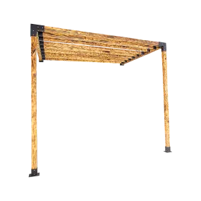 Durable Steel Pergola Brackets DIY Kits for Wood, 16 Link Brackets