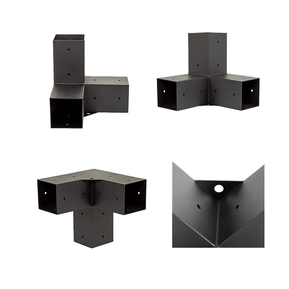 Durable Steel Pergola Brackets DIY Kits for Wood, 16 Link Brackets