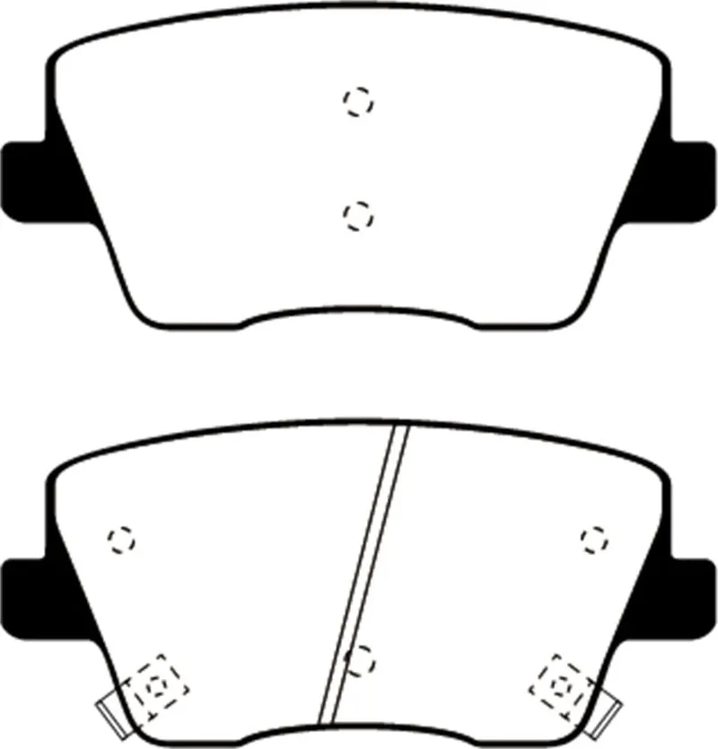EBC 2019  Hyundai Veloster (2nd Gen) Bluestuff Rear Brake Pads