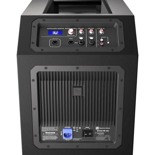 Electro-Voice EVOLVE50-SB Portable 1000W Bluetooth-Enabled Subwoofer (Black)