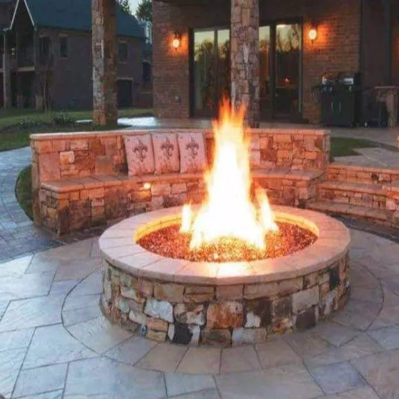 Firegear 29" SS Round Disk Gas Fire Pit Insert FPB-29DBSTFS