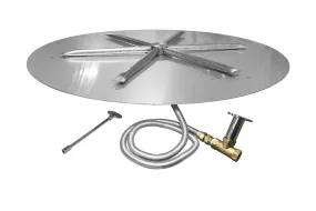 Firegear 29" SS Round Disk Gas Fire Pit Insert FPB-29DBSTFS