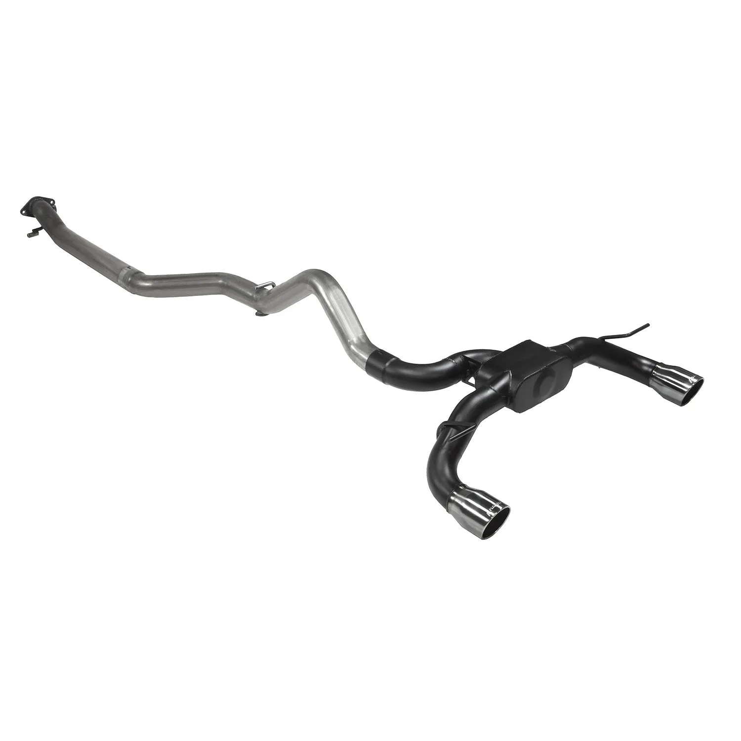 Flowmaster Outlaw Cat-Back Exhaust System - 3 in Diameter - Dual Rear Exit - 4 in Black Chrome Tips - Ford EcoBoost - Ford Midsize SUV 2021-22