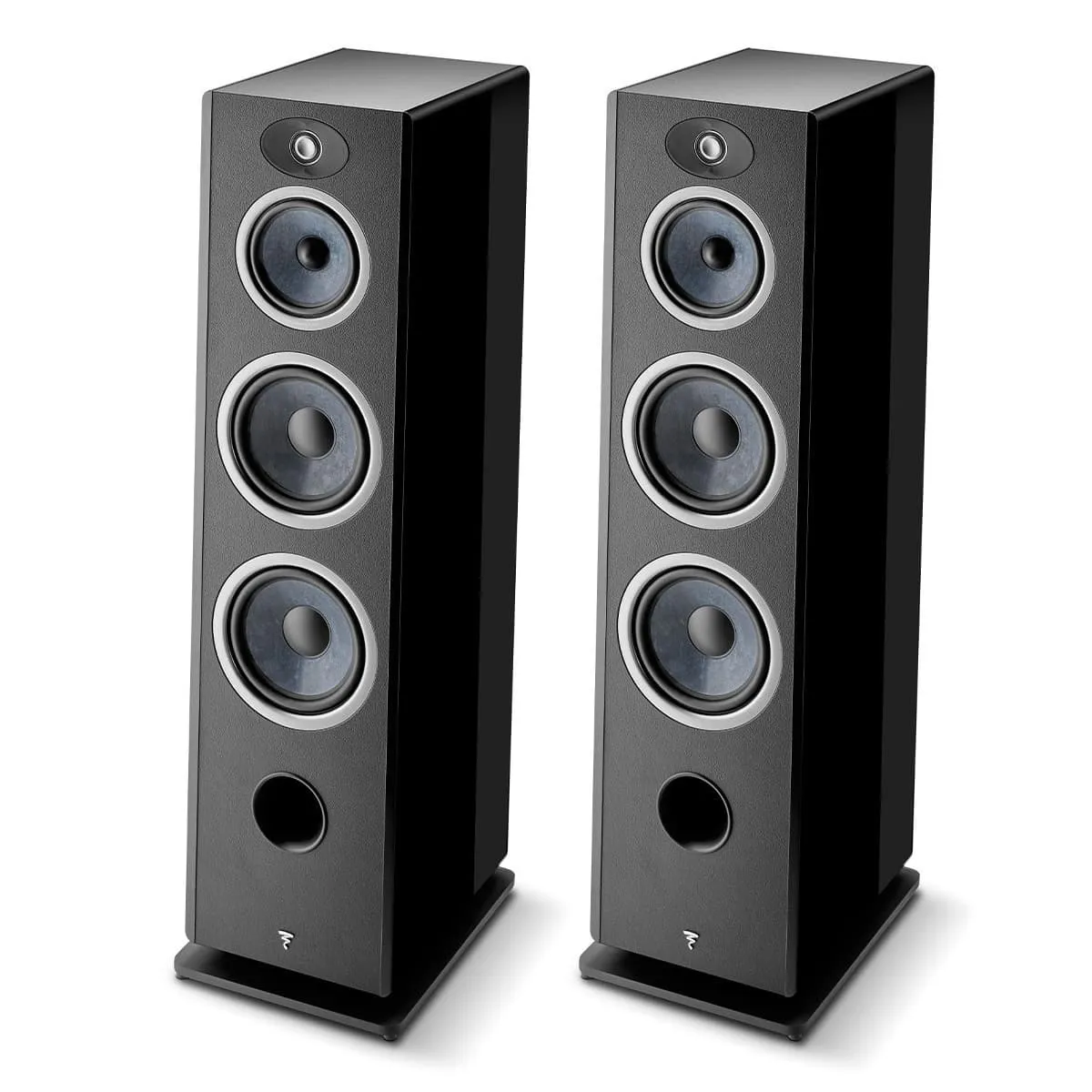 Focal Vestia No.4 Bass-Reflex 3-Way Floorstanding Loudspeaker with 2 8 inch Woofers - Pair (Black High Gloss)