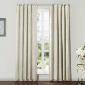 Gene 100% Blackout Soundproof Curtain Grommet with Track Kit