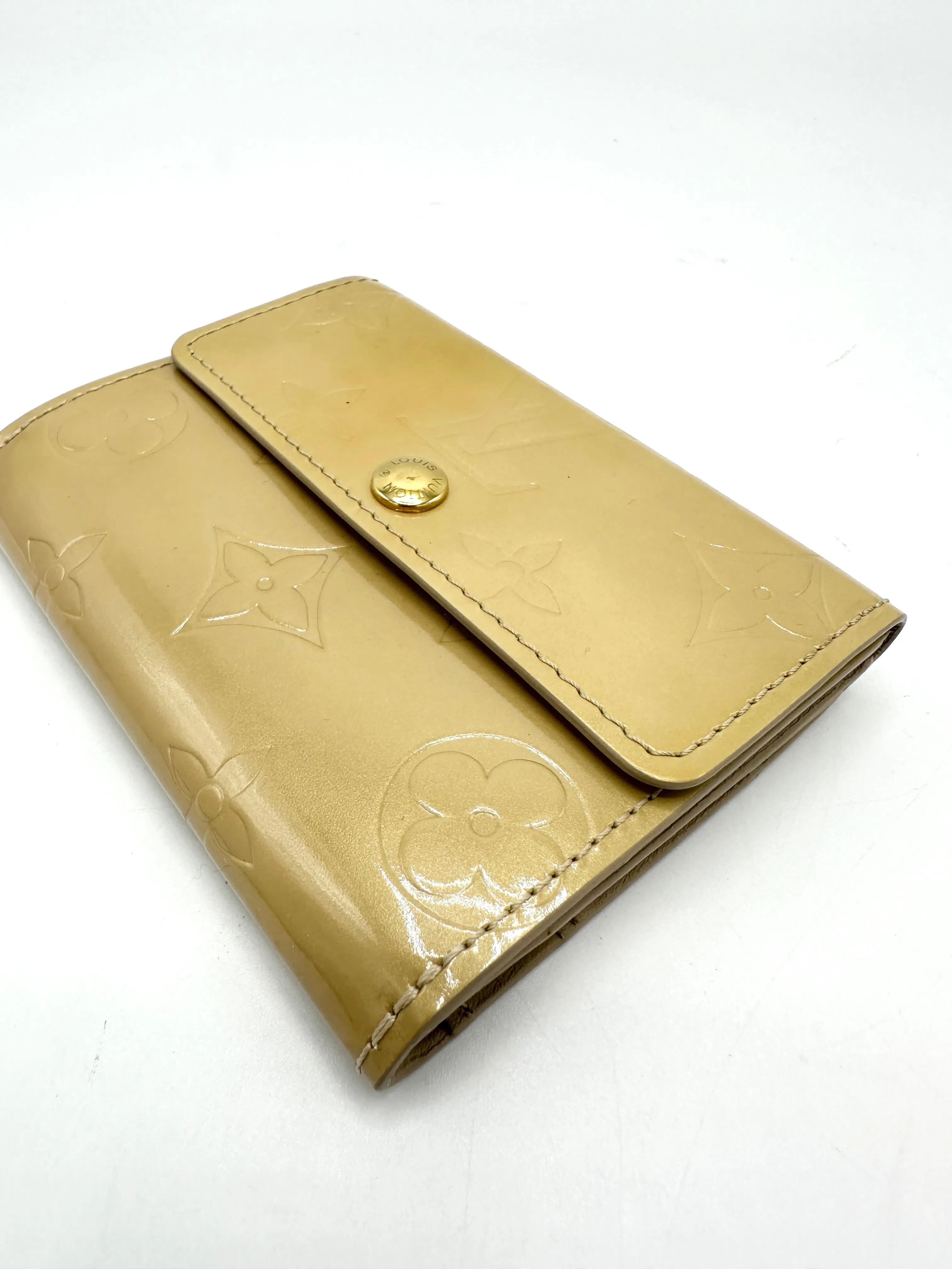 Gold Vernis Compact Card Case