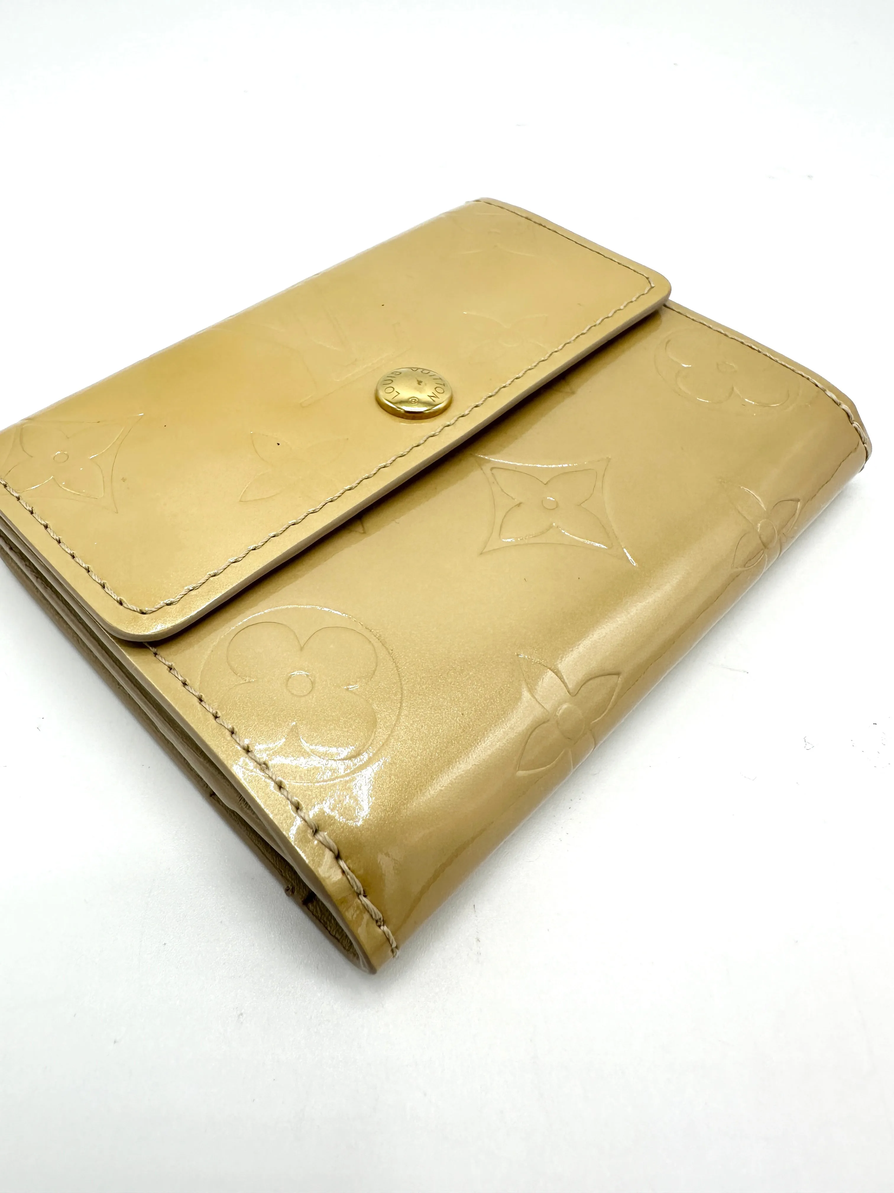 Gold Vernis Compact Card Case