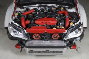Grimmspeed Front Mount Intercooler Kit [Inc. Red Piping] - Subaru 08-14 WRX - 090229