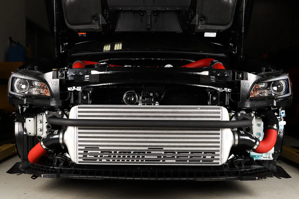 Grimmspeed Front Mount Intercooler Kit [Inc. Red Piping] - Subaru 15-21 STI - 090236