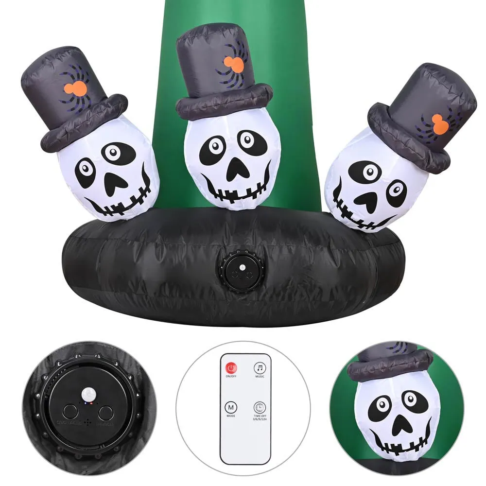 Halloween Inflatable Monster Hand Eyeball Music & 4 Modes
