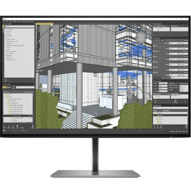 HP Z24N G3 24" WUXGA IPS 16:10 5msAdjustable Height Tilt Swivel Pivot Monitor