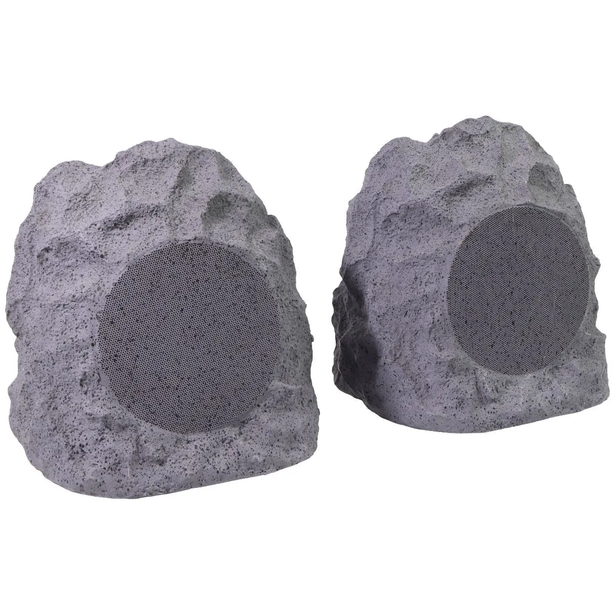 iHome Audio iHRK-400-PR Rechargeable Bluetooth Outdoor Rock Speakers - Gray