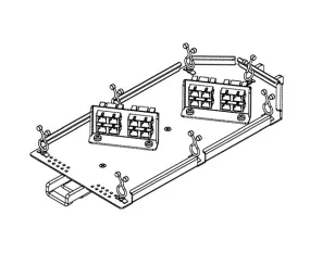 Interconnect Module with 4 SC/APC Bulkheads - FB23-4381-288DE Dome Enclosure Compatible