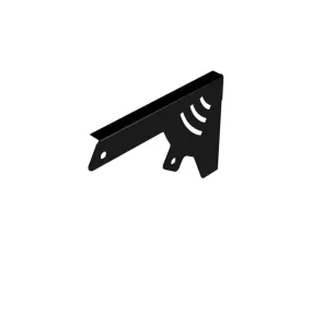 IR Energy 30 Degree Angle Black Stainless Steel Non-Combustible Wall Mount Bracket Kit ETSWB17BL