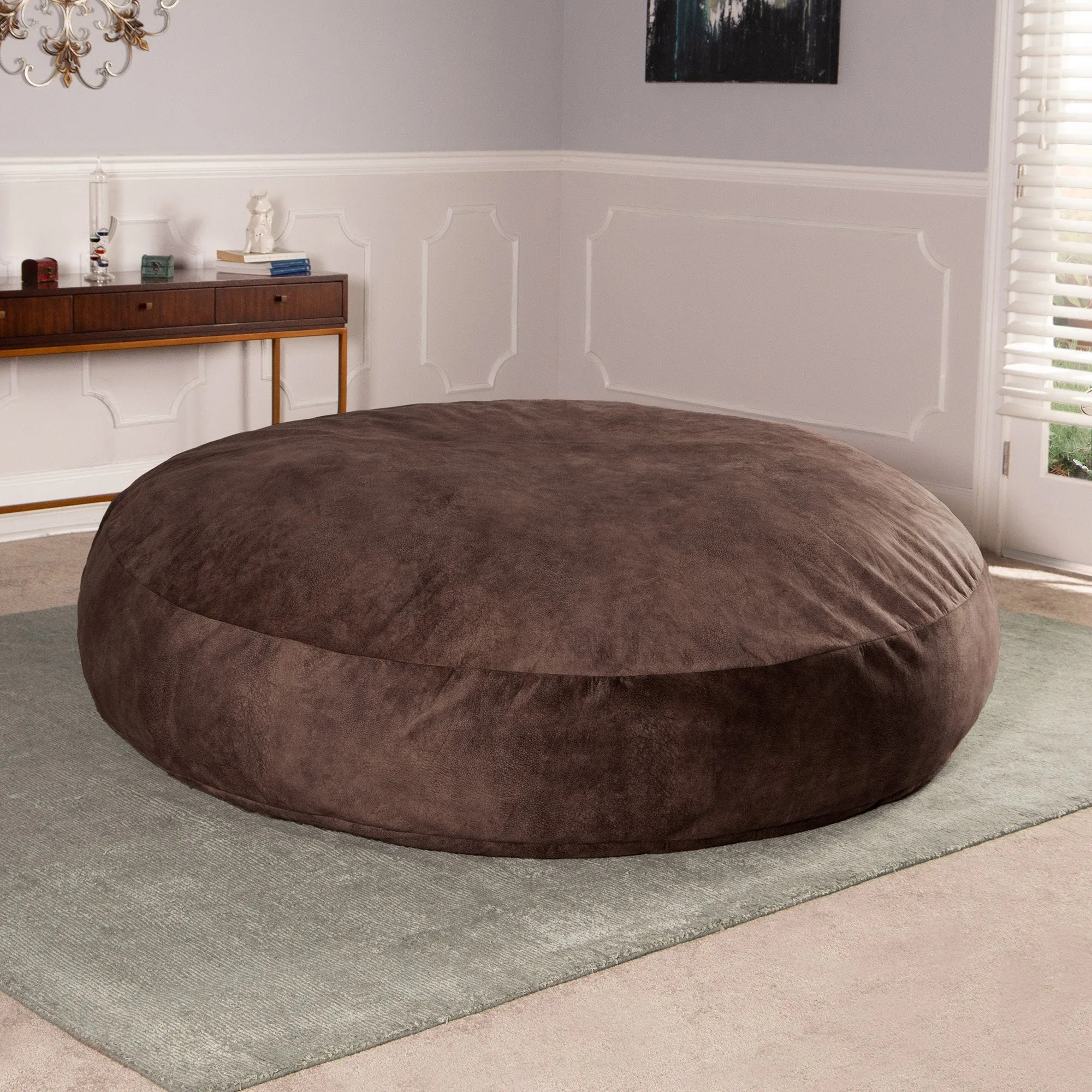 Jaxx 6' Cocoon Padded Microvelvet Bean Bag Chair