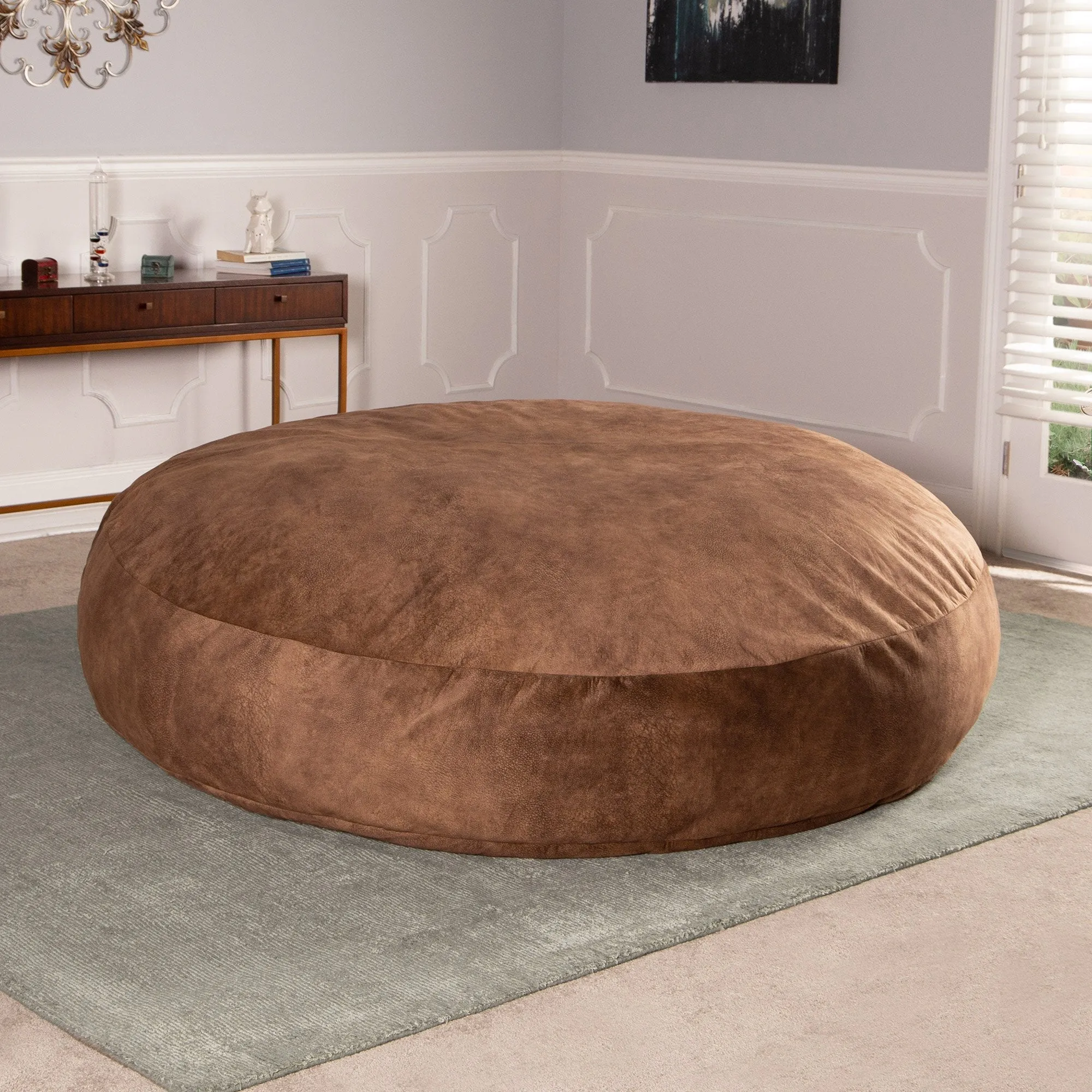 Jaxx 6' Cocoon Padded Microvelvet Bean Bag Chair
