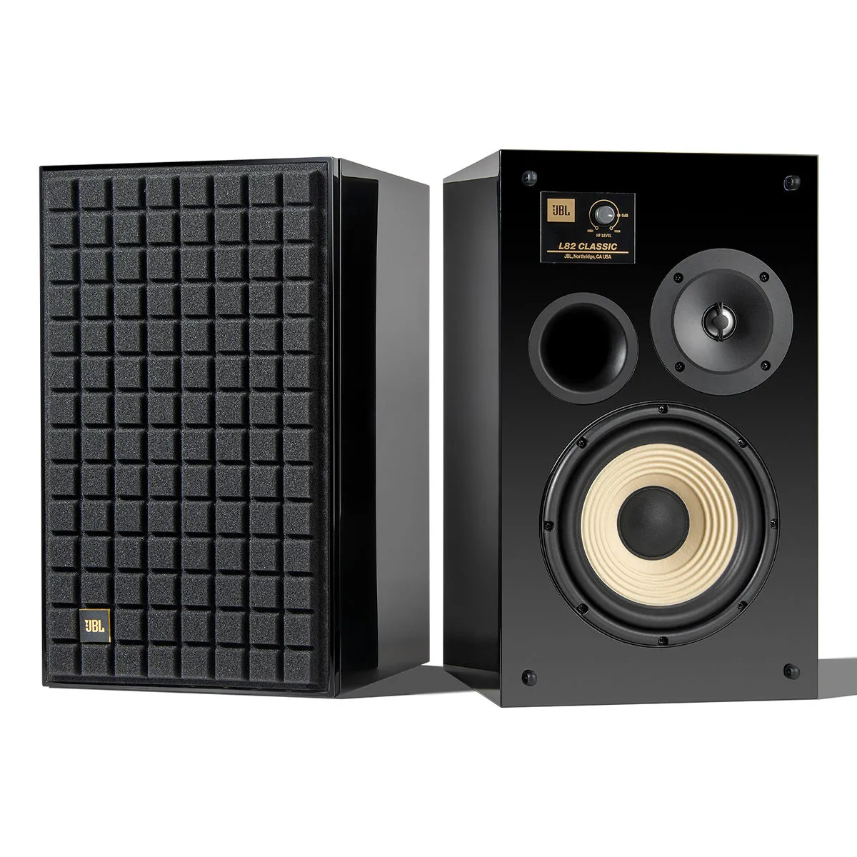 JBL L82 Classic Black Edition Bookshelf Speaker - Pair (Black Gloss)