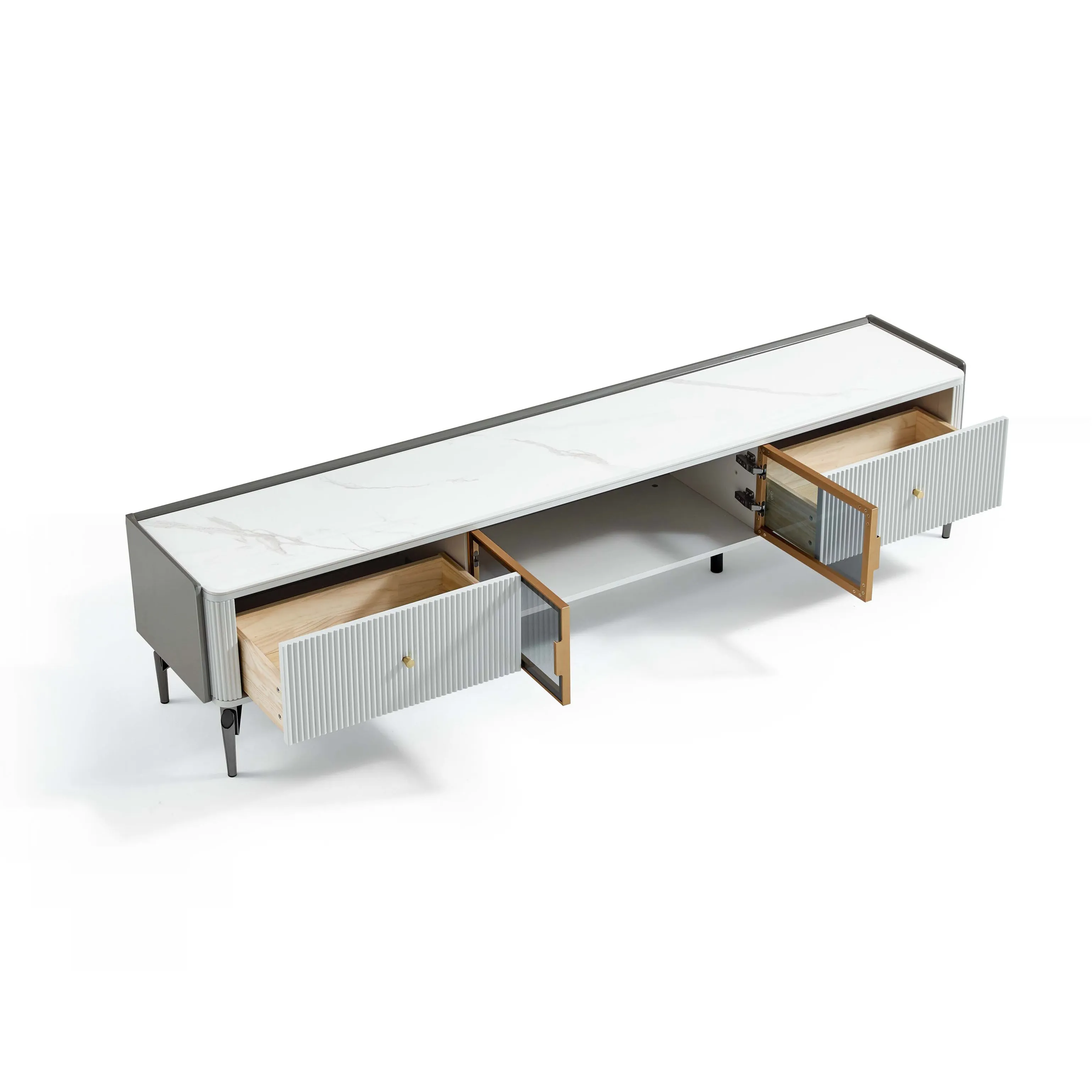 JOSEPHINE Sintered Stone Storage TV Stand