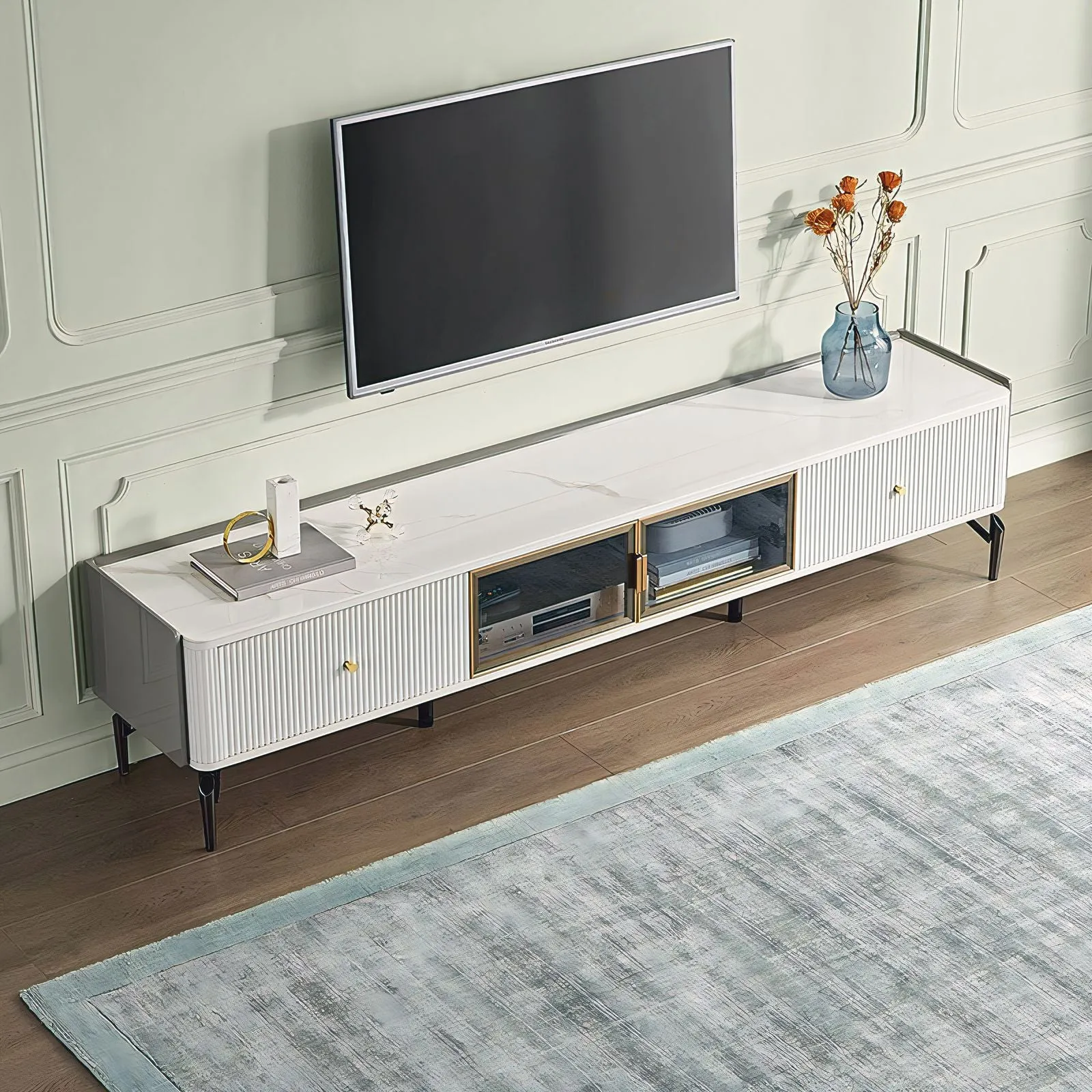 JOSEPHINE Sintered Stone Storage TV Stand