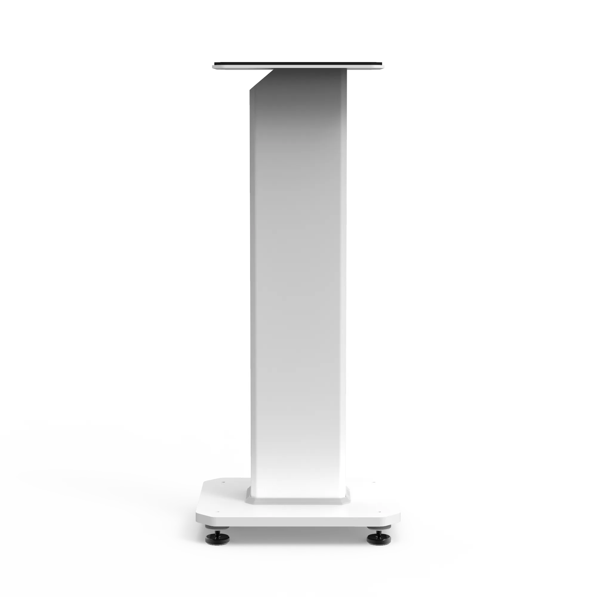 Kanto SX26W 26" Tall Fillable Speaker Stands with Isolation Feet - Pair, White