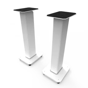 Kanto SX26W 26" Tall Fillable Speaker Stands with Isolation Feet - Pair, White