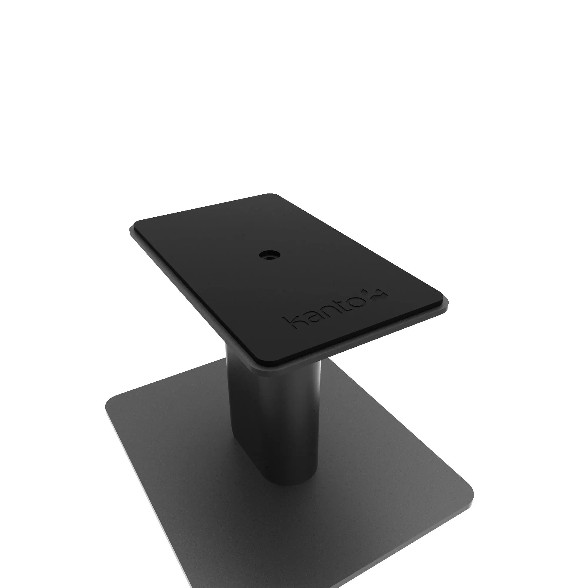 Kanto YU4 140W Powered Bookshelf Speakers with Bluetooth and Phono Preamp - Pair, Walnut with SP6HD Black Stand Bundle
