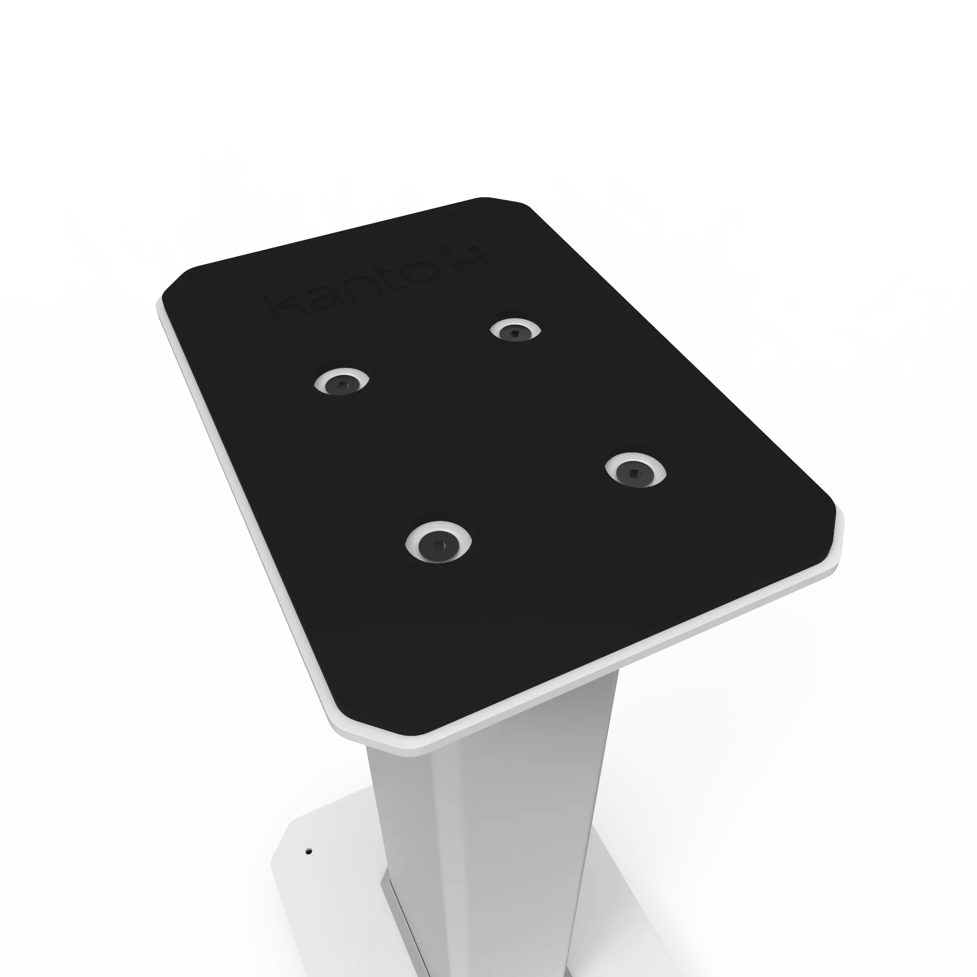 Kanto YU6 200W Powered Bookshelf Speakers with Bluetooth and Phono Preamp - Pair, Matte White with SX22W Black White Bundle