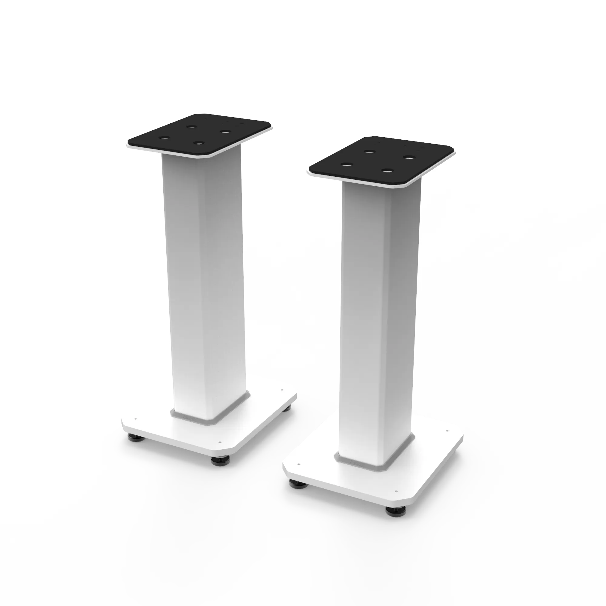 Kanto YU6 200W Powered Bookshelf Speakers with Bluetooth and Phono Preamp - Pair, Matte White with SX22W Black White Bundle