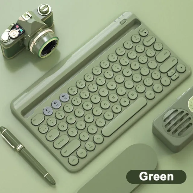 Kawaii Pastel Color Wireless Keyboard