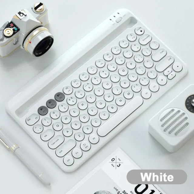 Kawaii Pastel Color Wireless Keyboard