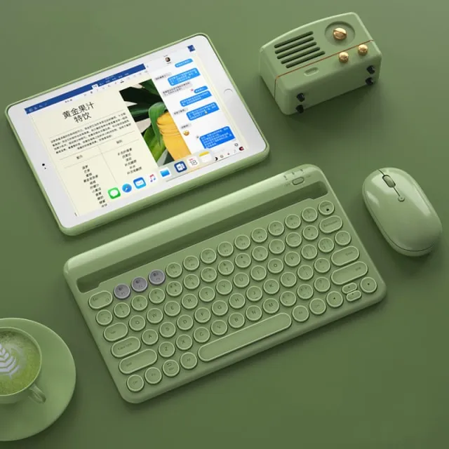 Kawaii Pastel Color Wireless Keyboard