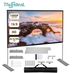 Large Portable Projector Screen with Stand