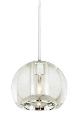 LED Pendant from the Gracie Collection in White Finish by Stone Lighting