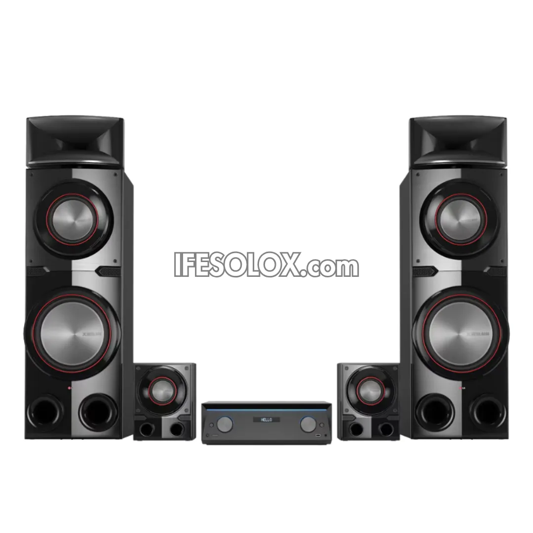 LG MR11 4.2Ch 2300W Premium Bluetooth AV Receiver System with Dual Subwoofers and DJ App - Brand New