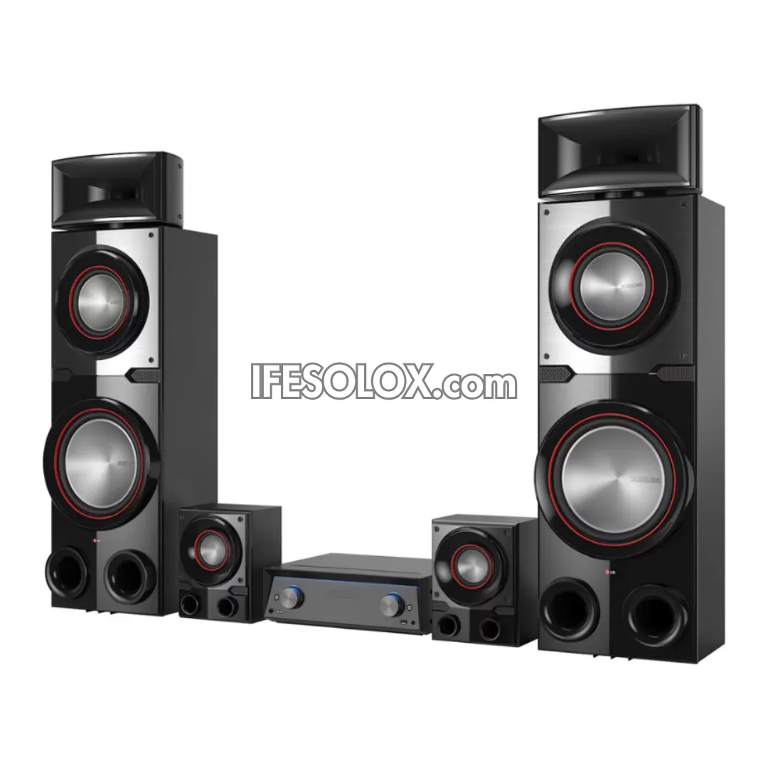 LG MR11 4.2Ch 2300W Premium Bluetooth AV Receiver System with Dual Subwoofers and DJ App - Brand New