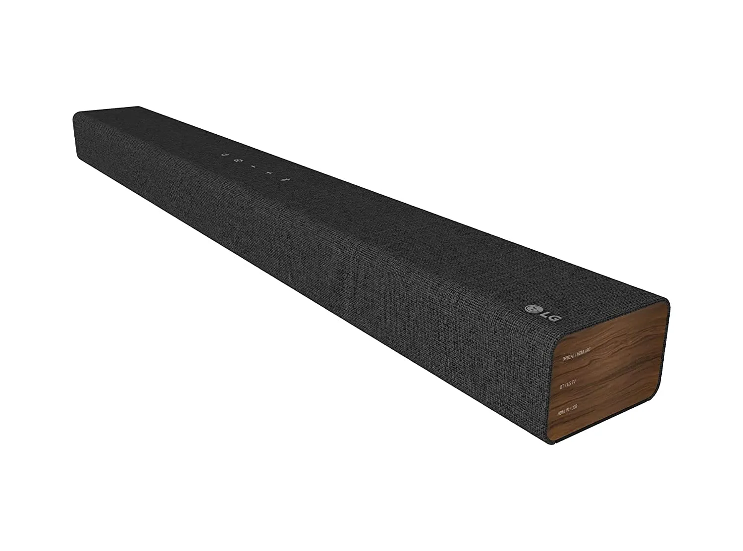 LG Soundbar SP2, 100W 2.1Ch Home Theatre System, Built-in Subwoofer for Powerful Bass in Eco-Friendly Fabric Wrapped Design