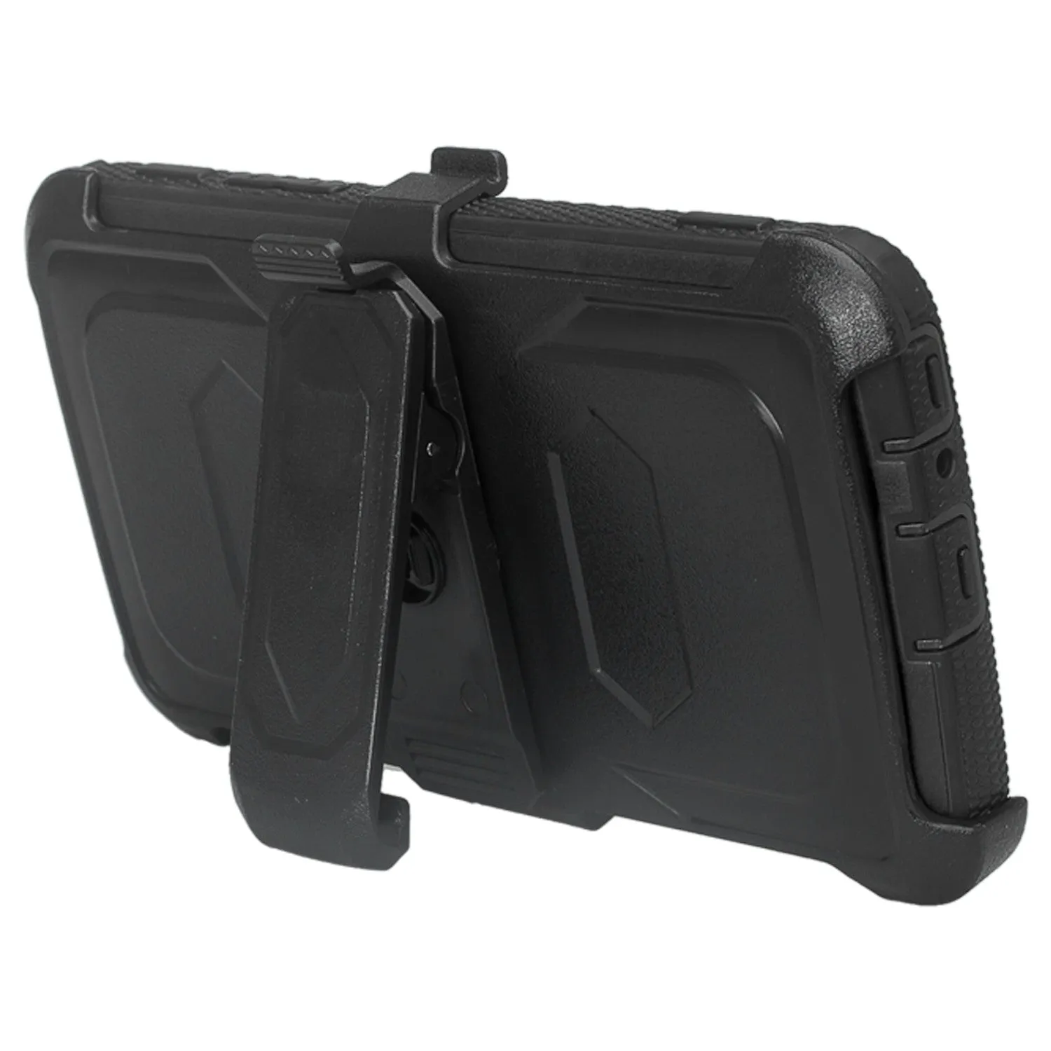 LG Stylo 3 Case, LG Stylo 3 Plus Case, Triple Protection 3-1 w/ Built in Screen Protector Heavy Duty Holster Shell Combo Case for LG Stylo 3 - Black